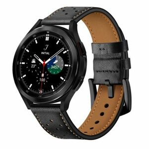 Tech-Protect Leather szíj Samsung Galaxy Watch 4 / 5 / 5 Pro / 6, black kép