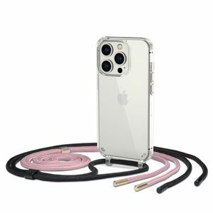 Tech-Protect FlexAir Chain tok iPhone 14 Pro, fekete/rózsaszín kép