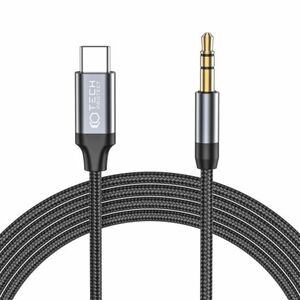 Tech-Protect Ultraboost kábel USB-C / 3.5mm jack 1m, fekete kép