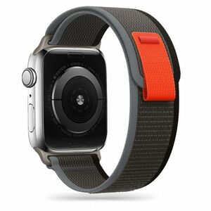 Tech-Protect Nylon szíj Apple Watch 38/40/41mm, black/orange kép