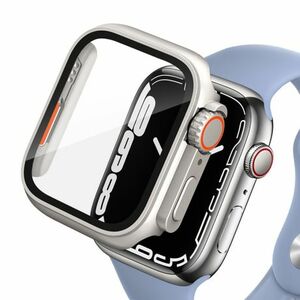 Tech-Protect Defense 360 tok üvegfóliával Apple Watch 7/8 45mm, titanium kép
