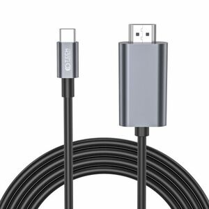 Tech-Protect Ultraboost kábel USB-C / HDMI 4K 2m, fekete kép