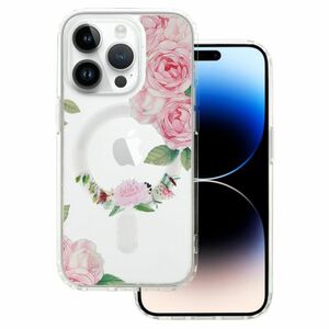 MG Flower MagSafe tok iPhone 13, pink flower kép