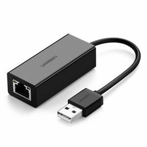 Ugreen CR110 sieťový adapter USB 2.0 - RJ45, fekete (20254) kép