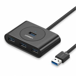 Ugreen CR113 4x USB HUB adapter 0.5m, fekete (20290) kép