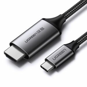 Ugreen MM142 kábel HDMI / USB-C 4K 1.5m, fekete/szürke (MM142 50570) kép