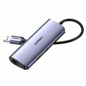 Ugreen CM252 HUB adapter USB-C - 3x USB / RJ45 / micro USB, szürke kép