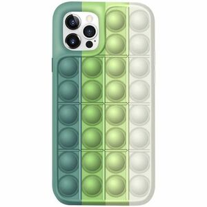 MG Pop It szilikon tok iPhone 12 Pro Max, zöld/fehér kép