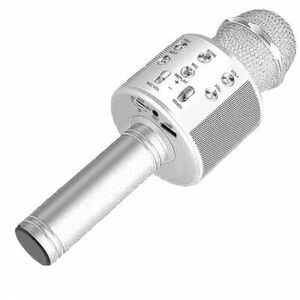 MG Bluetooth Karaoke mikrofon hangszóróval, ezüst kép