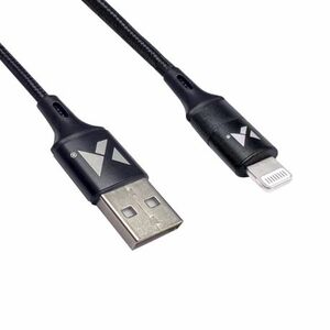 MG kábel USB / Lightning 2.4A 2m, fekete (WUC-L2B) kép
