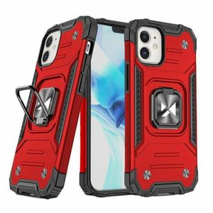 MG Ring Armor műanyag tok iPhone 14 Plus, piros kép