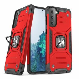 MG Ring Armor műanyag tok Samsung Galaxy S22, piros kép
