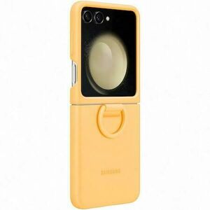 Galaxy Flip5 silicone case with ring apricot (EF-PF731TOEGWW) kép