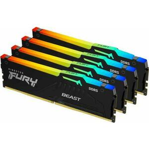 FURY Beast RGB 128GB (4x32GB) DDR5 5600MHz KF552C40BBAK4-128 kép
