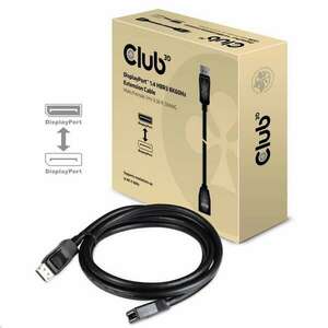 Club3D CAC-1022 DisplayPort 1.4 8K 60Hz, 2m fekete hosszabbító kábel kép