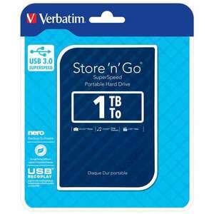 Verbatim Store 'n' Go 1000 GB Kék külső merevlemez kép