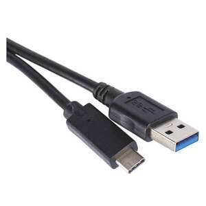 Töltő- és adatkábel USB-A 3.0 / USB-C 3.1, 1 m, fekete kép