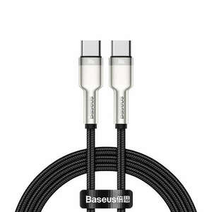 Baseus Tungsten Gold USB-C USB-C kábel 100W 2m (6953156232068) - fekete kép