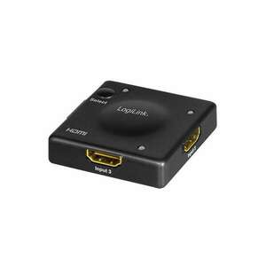 Logilink HDMI kapcsoló, 3x1 port, 1080p/60 Hz, HDCP, CEC, Mini kép