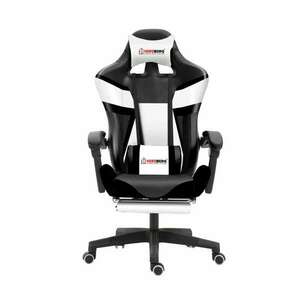 Herzberg HG-8082: Tri-Color Gaming és Irodai szék, T-alakú fekete kép