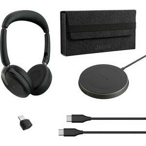 Jabra Evolve2 65 Flex Duo WLC Wireless Headset - Fekete kép