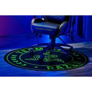 Razer Team Gamer szék alátét szőnyeg - Fekete/Zöld (120x120 cm) kép