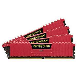 Corsair 64GB /2133 Vengeance LPX Red DDR4 RAM KIT (4x16GB) kép