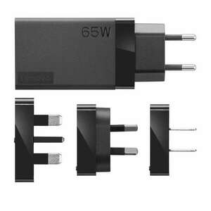 Lenovo 65W Hálózati USB-C töltő adapterekkel (US/EU/UK/AU) kép