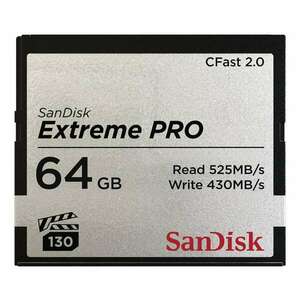 Sandisk 64 GB Cfast Extreme Pro Kártya kép