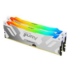 Kingston 64GB / 6000 Fury Renegade RGB White DDR5 RAM KIT (2x32GB) kép