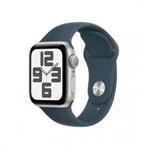 Apple Watch SE3 40mm ezüst Alu tok, Sötétkék sport szíj (M/L) kép