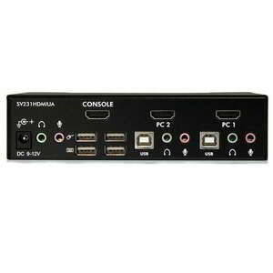 StarTech SV23 KVM switch 2 port (2x PC -> 1x Monitor HDMI + USB +... kép