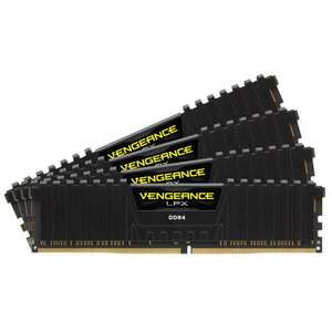 Corsair 64GB / 3200 Vengeance LPX Black DDR4 RAM Kit (4x16GB) kép