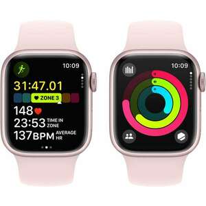 Apple Watch Series 9 GPS (45mm) Okosóra - Rózsaszín Aluminium tok... kép