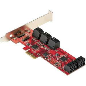 Startech 10P6G-PCIE-SATA-CARD 10x belső SATA port bővítő PCIe kártya kép