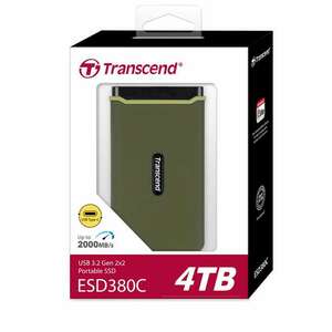 Transcend 4TB ESD380C USB 3.2 Gen 2 Type-C Külső SSD - Zöld kép