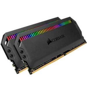 Corsair 64GB / 3200 Dominator Platinum RGB Black DDR4 RAM KIT (2x32GB) kép