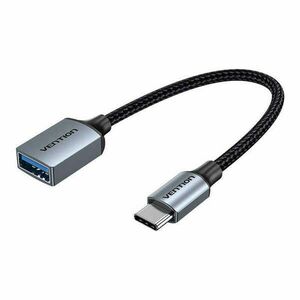 USB 3.0 Male to USB Female OTG Cable 0.15m Vention CCXHB (gray) kép