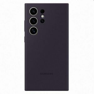 Silicone Cover tok Samsung Galaxy S24 Ultra számára, dark violet - EF-PS928TEEGWW kép