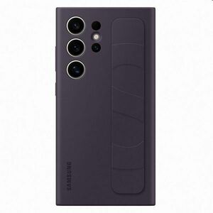 Silicone Grip Cover tok Samsung Galaxy S24 Ultra számára, dark violet kép