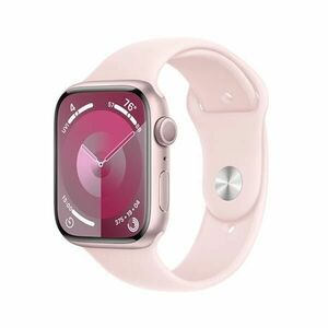 Apple Watch Series 9 GPS 41mm rózsaszín Aluminium Case Light rózsaszín Sport szíjjal - S/M kép