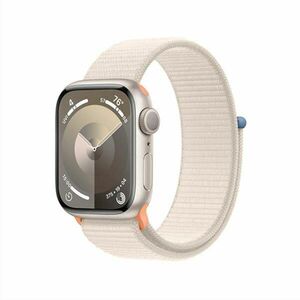 Apple Watch Series 9 GPS 41mm Starlight Aluminium Case Starlight Sport Loop-pal kép