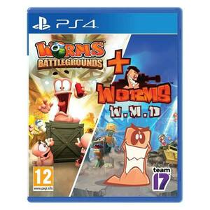 Worms Battlegrounds + Worms W.M.D - PS4 kép