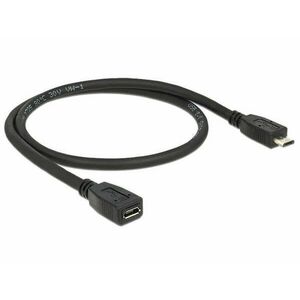 Delock Bővítőkábel USB 2.0-s, Micro-B típusú csatlakozódugóval &g... kép