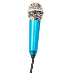 Mini hordozható mikrofon - Kék kép