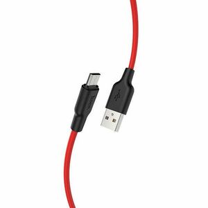 HOCO X21 Szilikon töltokábel Micro USB 1m, piros kép