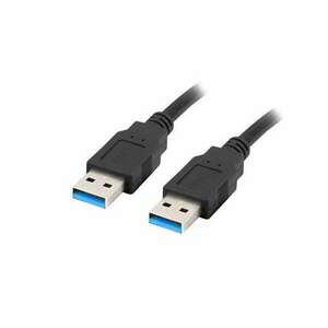 LANBERG - USB-A 3.0 összekötő kábel 1, 8m - CA-USBA-30CU-0018-BK kép