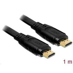 DeLock 82669 High Speed HDMI-A Ethernet lapos kábel apa-apa 1m (82669) kép