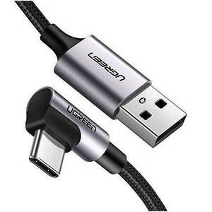 Angular USB-C cable UGREEN US284, 3A , 2m (black) kép