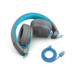 JLAB Studio Wireless On Ear Headphones - Grey/Blue kép